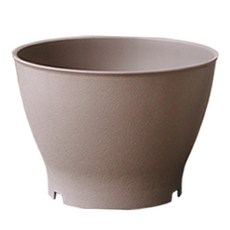 IRIS OHYAMA 愛麗思歐雅瑪 韓國圖案塑膠圓形花盆, 粉棕色, 1個