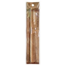 MAPLE LEAF 楓葉屋 304不鏽鋼 環保 直吸管 22cm + 尼龍刷 1組