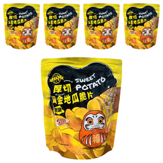 果然實在 豐淇厚切黃金地瓜脆片 原味, 140g, 5包