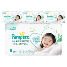 팸퍼스 터치 오브 네이처 팬티형 기저귀 남여공용, 5단계, 240매
