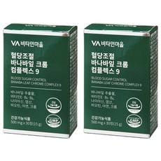 비타민마을 혈당조절 바나바잎 크롬 컴플렉스9 15g, 30정, 2개