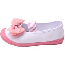 Wow Kids 粉紅鞋頭 NR 3層蝴蝶結亮片棉質室內鞋