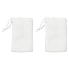 KEYTOSS 詰朵斯 MILK FIBER 淨 去角質三層澡巾 10 x 14cm, 白色, 1入, 2條