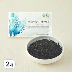 기장물산 유기식품 인증 부드러운 자른미역, 30g, 2개