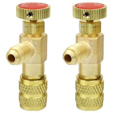 실외기 에어컨 가스 충전 주입 연결 냉매 컨트롤 밸브 R22-R410, 2개