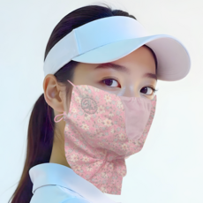 高爾夫防曬面罩 C4款, Pink Flower