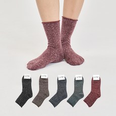 에이원패션 여성용 무압박 네프사 무지 미니양말 5켤레 세트