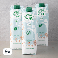 베가밀 귀리 음료, 950ml, 9개