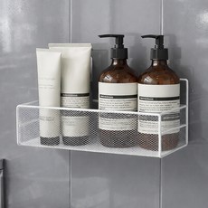 한봄누리 무타공 벽걸이 다용도 선반, 화이트, 1개