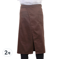 Venerdi 長版環繞式腰部圍裙, 棕色, 2個