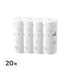 더깔끔 빨아쓰는 두꺼운 청소 주방 행주 나무잎 25 x 25 cm, 1개입, 20개