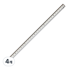 롭다 아크릴스틱자 30cm, Mud Grey, 4개