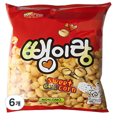 Woori Food 玉米脆條, 6個, 250g