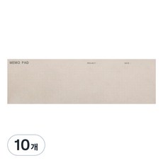두성종이 사탕수수 메모패드 04 도트, 베이지, 10개, 60매