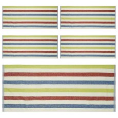 儂儂彈力毛巾 10倍吸水力 擦髮巾 擦頭巾 運動毛巾, 米藍, 5條