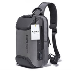 NEWEN 鎖定系統旅行用迷你斜背包 V21, 灰色
