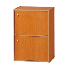 門櫃 床頭置物櫃 木質一/二層 自行組裝, 原木色, 1個