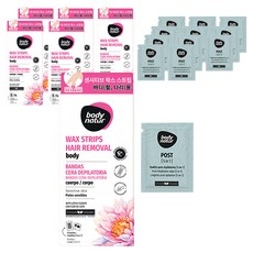 body natur 手&腿部用美體蜜蠟貼片 敏感肌適用 16入+清潔紙巾 2入, 6套