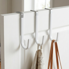 슬로앤 문 걸이형 라운드 후크 걸이 ONE SIZE, 화이트, 18개