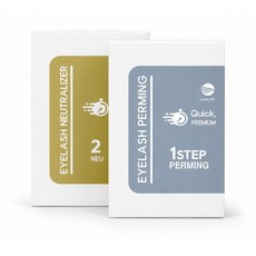 Lash:UP 睫毛眉毛快速premium捲翹套組 護理劑 10入+中和劑 10入, 混合色, 10套
