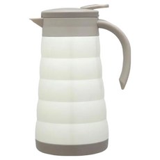 鍋寶 超真空保溫壺 食品級304不鏽鋼內膽 一鍵出水, 白色, 750ml, 1個