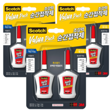 3M Scotch 瞬間膠多件裝 液體型 + 凝膠型組合, 3套