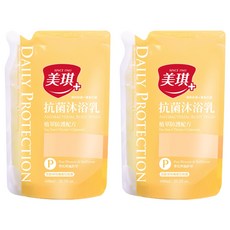 美琪 抗菌沐浴乳 梨花與風鈴草 補充包, 600ml, 2包