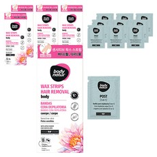 바디네이처 로터스플라워 왁스스트립 팔/다리용, 5개