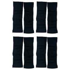 non-no 儂儂 會呼吸的石墨烯健康膝蓋支撐套護膝 台灣製 A款 黑色, 4雙