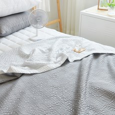 comet 家用夏季泡泡紗雙層被, 炭灰色