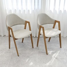 비에프컴퍼니 비올렛 수인 패브릭 스타일 의자 2p, 연그레이, 2개