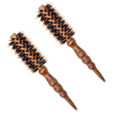 GREAGER 豐盈迷你圓梳, 2個, 螢光橘