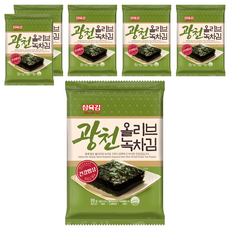 36gim 廣川橄欖油綠茶整張海苔, 6包, 20g