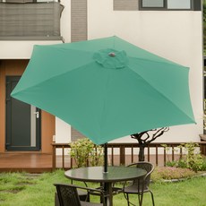 아웃네스트 반자동 각도 조절 파라솔 2500, 그린