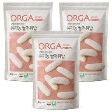 올가맘 담백한 발아현미 유기농 쌀떡튀밥, 쌀맛, 3개, 40g