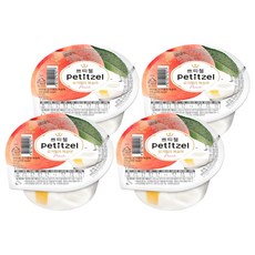 CJ petitzel 優格果凍 水蜜桃口味, 210g, 4個