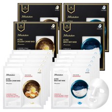 제이엠솔루션 액티브 프리미엄 마스크팩 골든 캐비어 5p + 버드 네스트 5p 세트, 2개