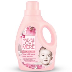 NATURE LOVE MERE 然自母愛 嬰幼兒衣物柔軟精 櫻花香, 1入, 1.8L