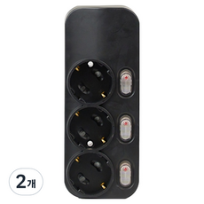 터논 밀크탭 멀티탭 3구, 4m, 아메리카노, 2개