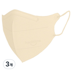 힐타임 코코핏 컬러마스크 소형 L KF94, 25개입, 3개, 바닐라베이지