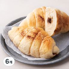 브로드카세 고소한 발효종 초코 소금빵, 80g, 2개입, 6개