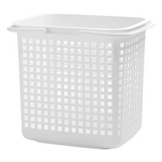 Hachiman Kasei 八幡化成 置物收納提籃 38L 日本製造, 雲朵白, 1個