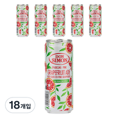 돈시몬 착즙 스파클링 자몽에이드, 330ml, 18개입