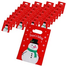 聖誕塑膠袋, 100入, 雪人