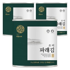 자연나라 조미 파래김 캔김, 30g, 3개