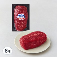 미국산 초이스 부채살 스테이크 (냉장), 6개, 600g