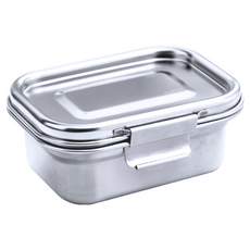 Hi CHEF 掌廚 316不銹鋼密封保鮮盒 540ml, 台灣製, 可拆式矽膠條, 適用電鍋烤箱洗碗機, 500cc, 1個