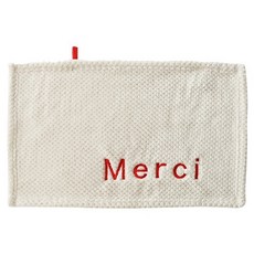 菓拉小舖 Merci 擦手巾 白色 50*30cm 聚酯纖維, 1條