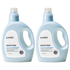 La vikit Quickner衣物柔軟精 肥皂香, 2罐, 1.8L