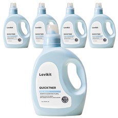 La vikit Quickner衣物柔軟精 肥皂香, 5罐, 1.8L